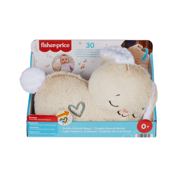 Плюшевый звуковой малыш-зайчик Fisher-Price успокой и прижмись