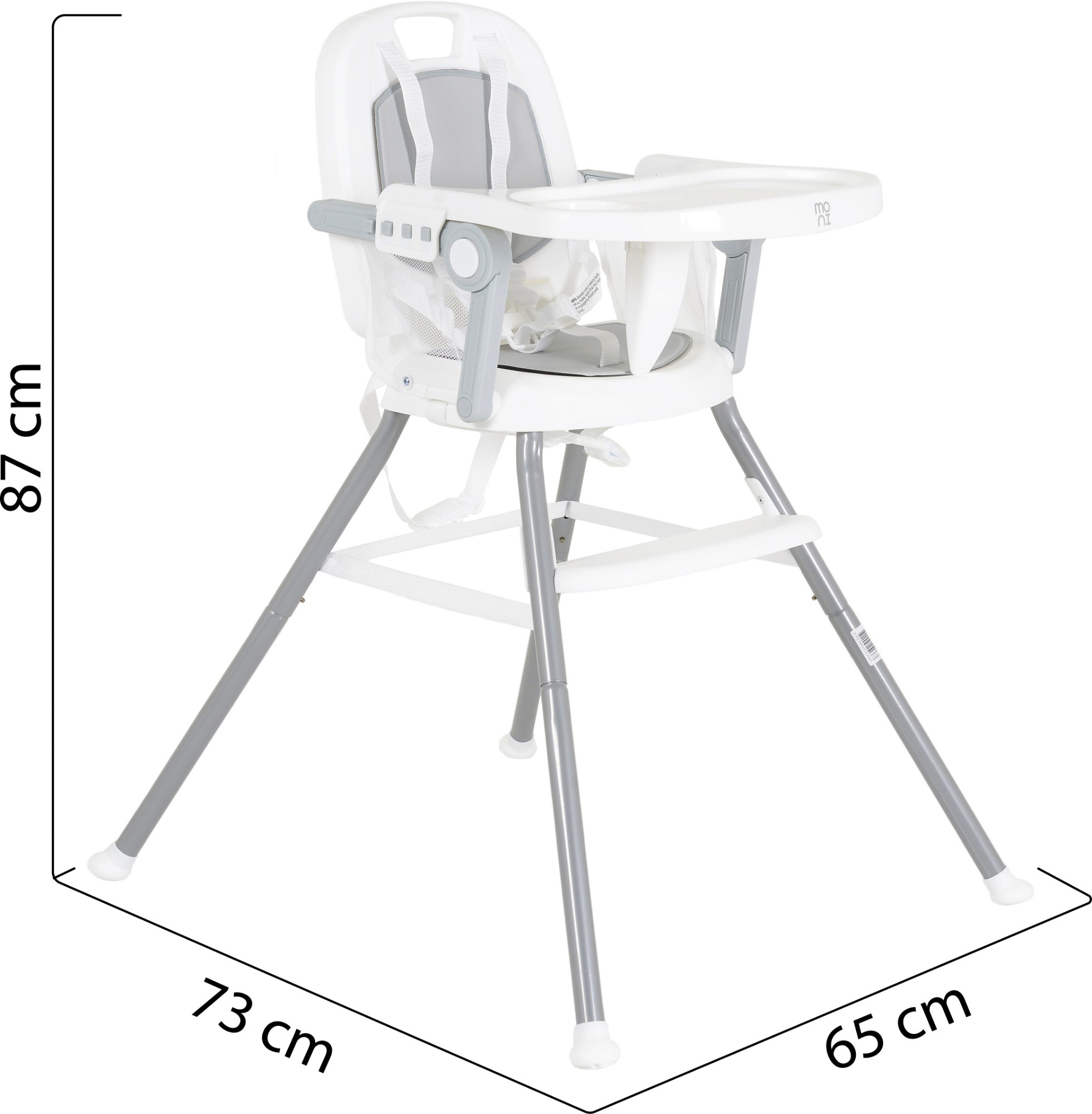 Стульчик для кормления Moni Amaretti 3in1 Grey