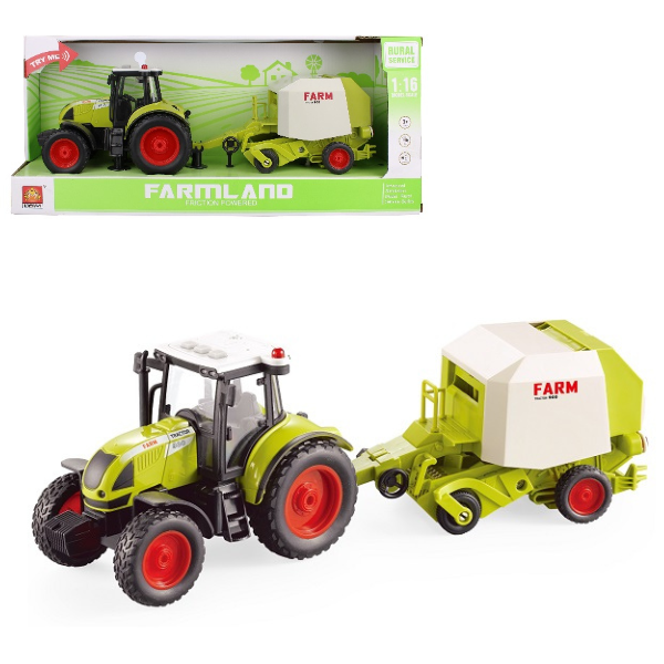 1:16 Инерционный трактор "Trailered Farm Tractor"