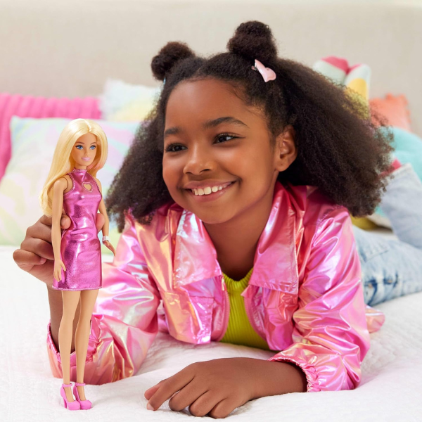 Кукла Barbie «Модница в розовом мини-платье»