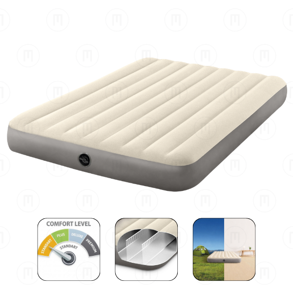 INTEX Надувной матрас “Velur Single-High” 152x203x25 см, до 272 кг