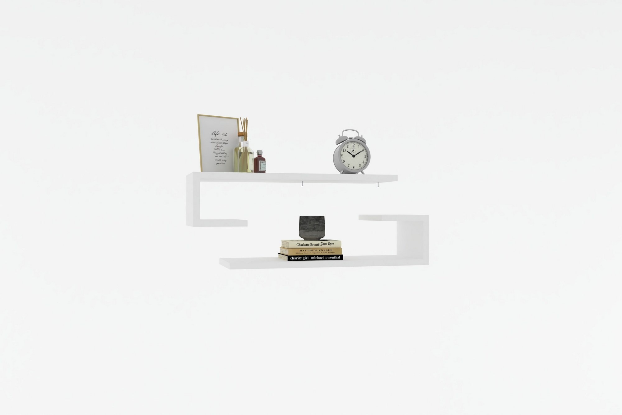 Комплект навесных полок Hanah Home Eldo White