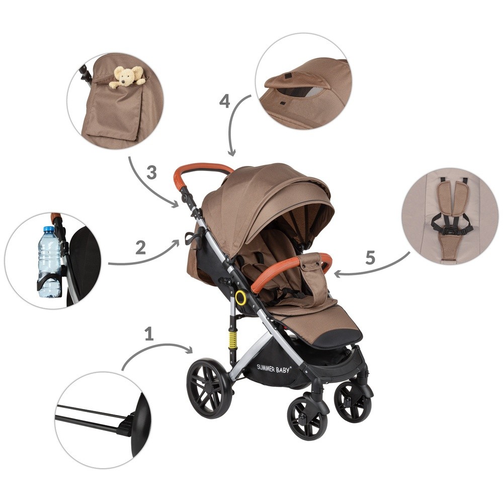Коляска Summer Baby Sempre (4394) Brown