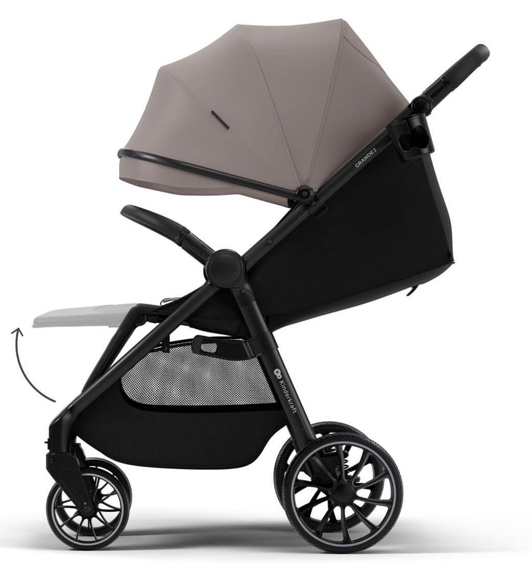 Коляска Kinderkraft Grande 2 Sand Beige (KSGRAN02BEG0000)