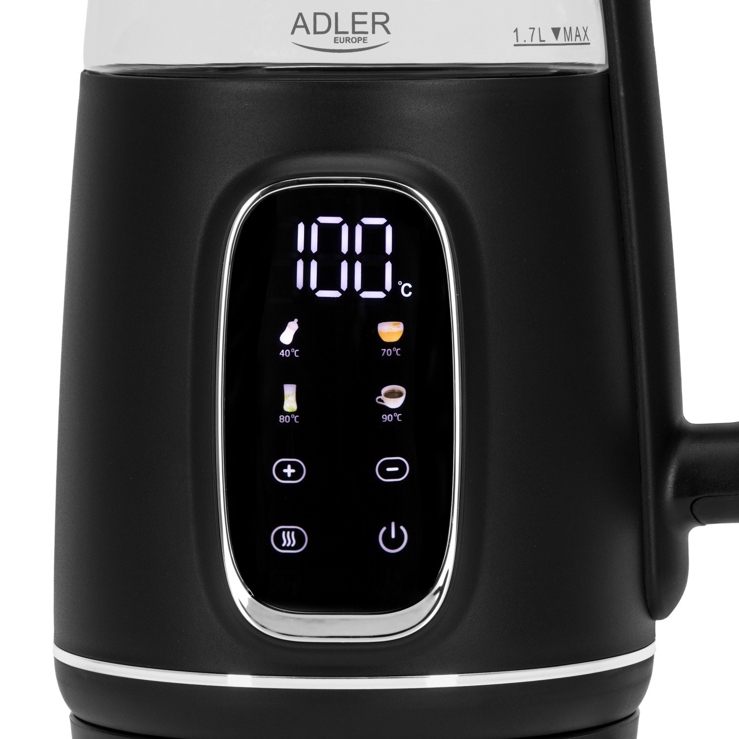Электрочайник Adler AD-1305 Black Silver
