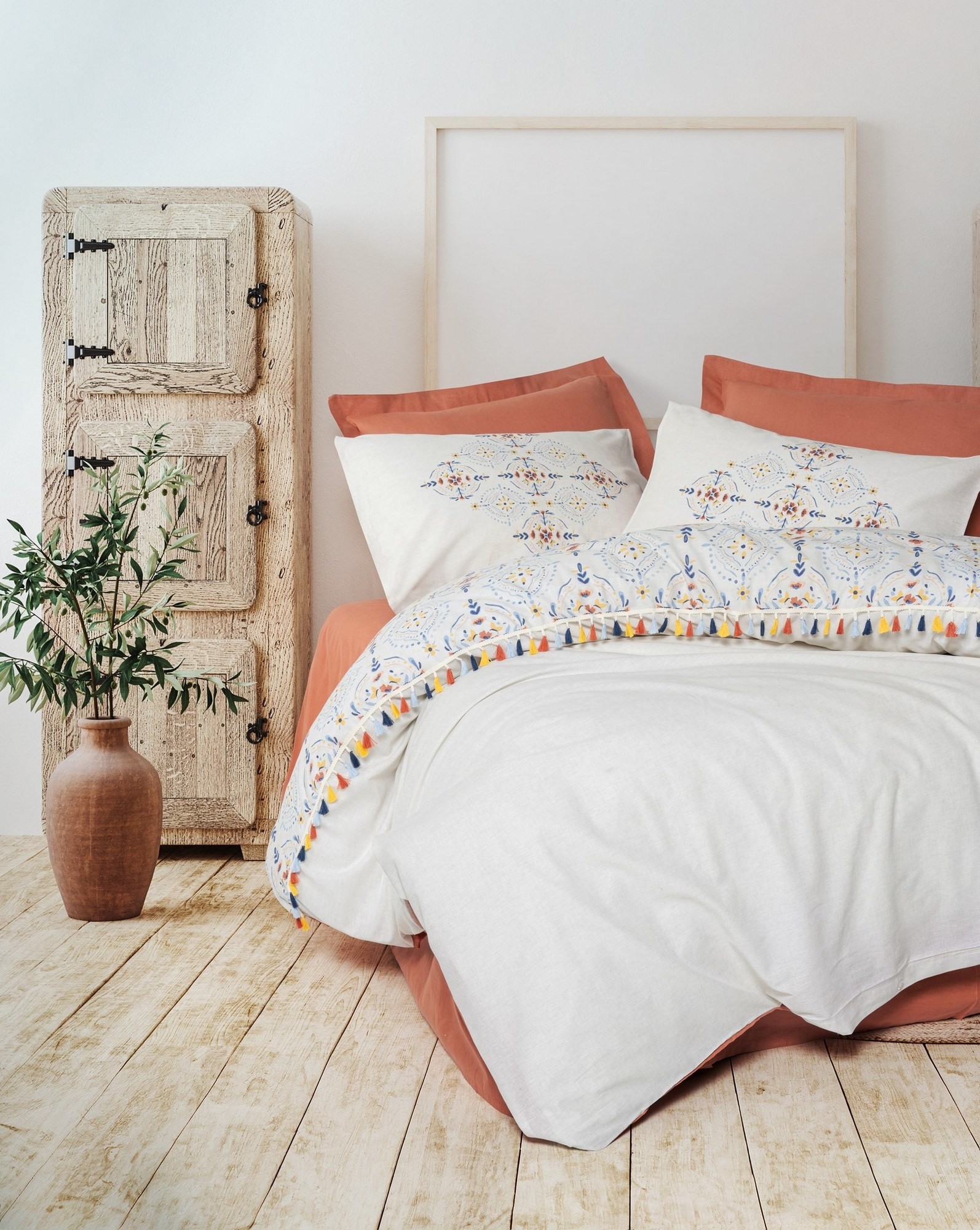 Постельное бельё Cotton Box Milis Tile Red