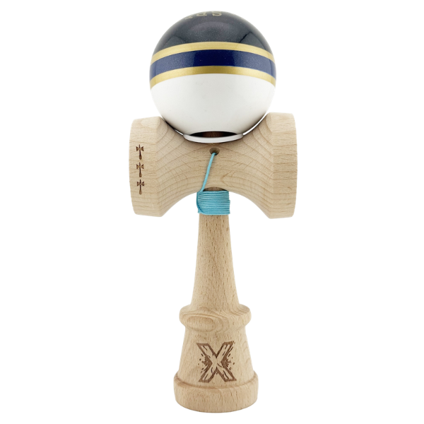 «Kendama Royal Spike X Original», профессиональная, металлический подшипник, веревка 62/65 см, сверхлипкая, King Size 7.5 x 6 x 18 см, темно-синее кольцо