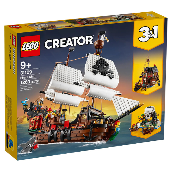 LEGO «Пиратский корабль», 1260 элем.