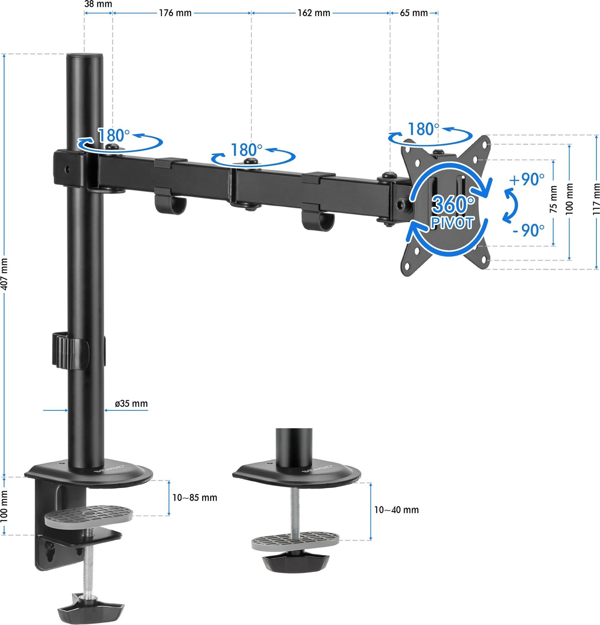Кронштейн для монитора Sense7 Float Arm
