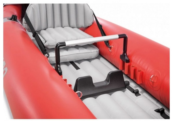 INTEX Надувной каяк “Excursion Pro K2” с веслами и насосом, 384x94x46 см, до 180 кг