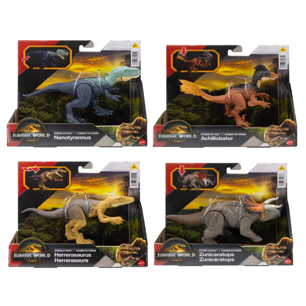 Интерактивная фигурка динозавра «Jurassic World: Strike Attack», в асс.