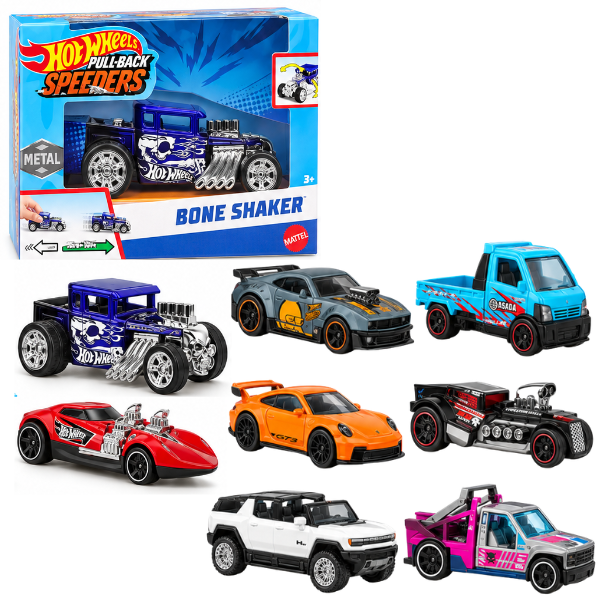 Машинка Hot Wheels инерционная «Pull-Back Speeders» (в асс.)