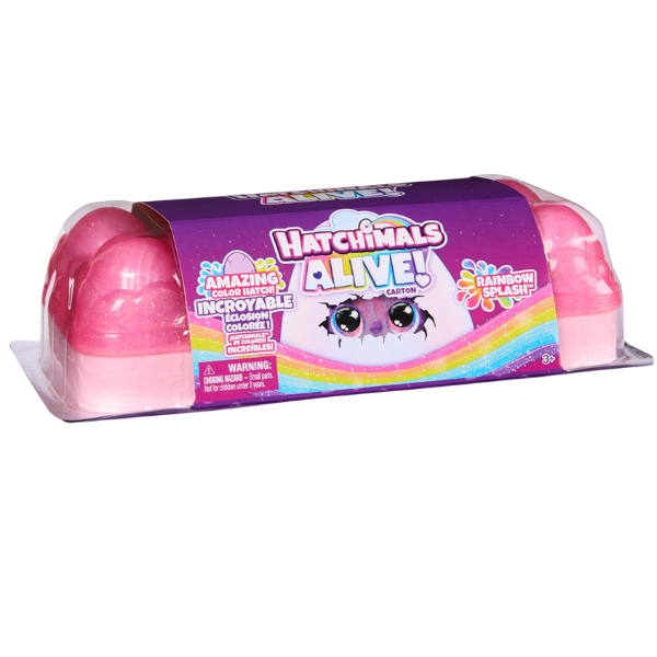 Радужный набор «Rainbow Splash» с мини-фигурками и аксессуарами, Hatchimals Alive