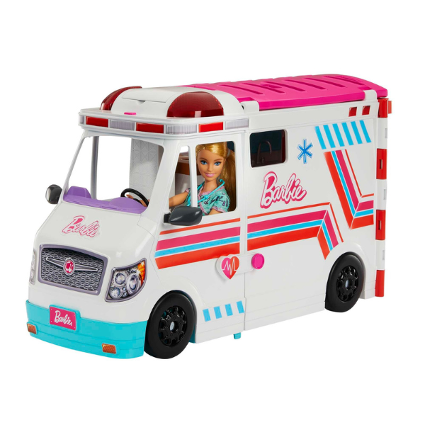 Игровой набор Barbie «Машина скорой помощи и медицинская клиника 2 в 1»