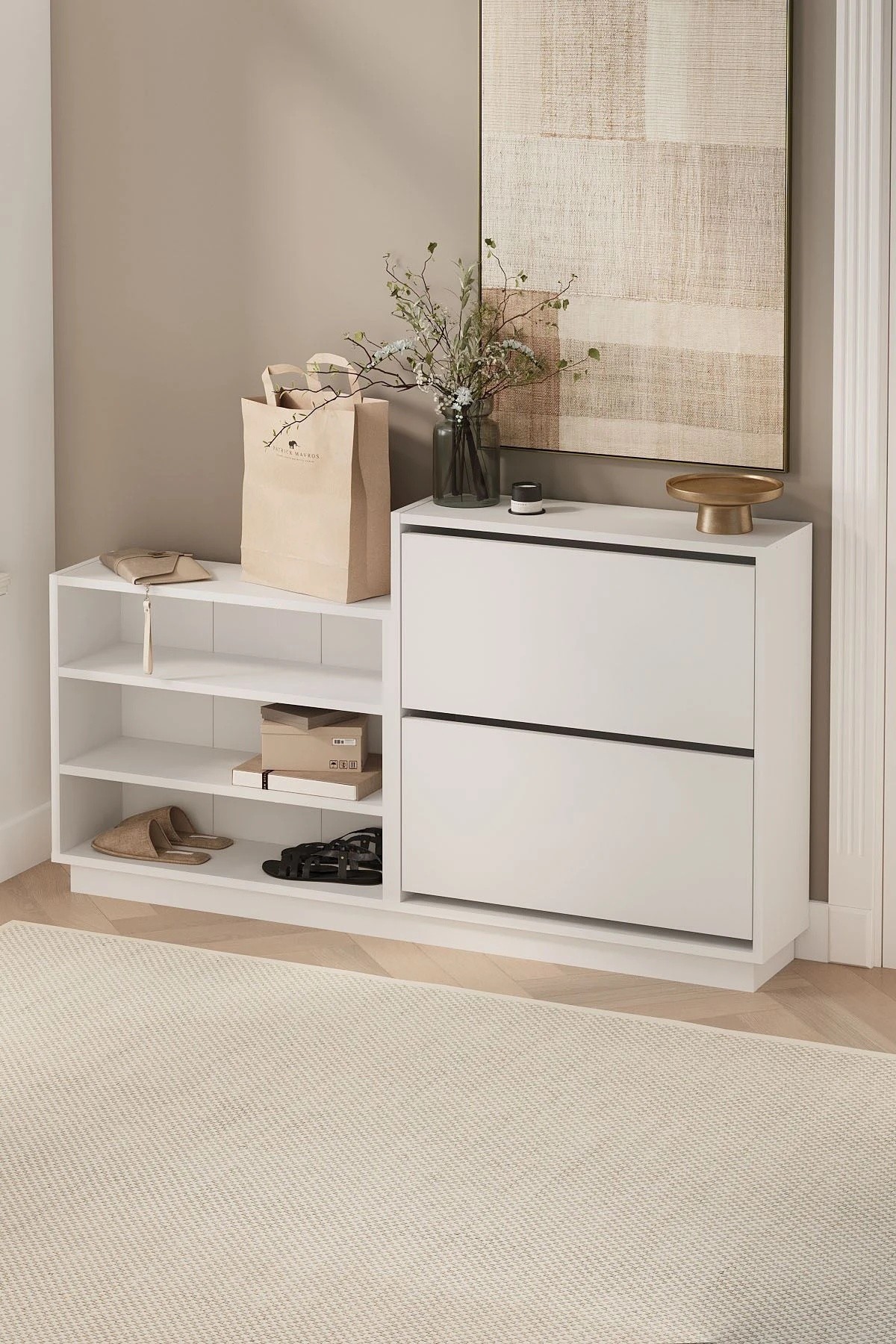 Обувница Bofigo 18-13-01 White