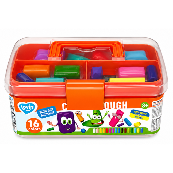 Набор теста для лепки Play dough, 16 цветов x 15 г.