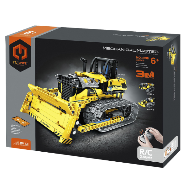 Конструктор 3 в 1 iM Master Mechanical Master «Бульдозер», на пульте радиоуправления 452 элем.
