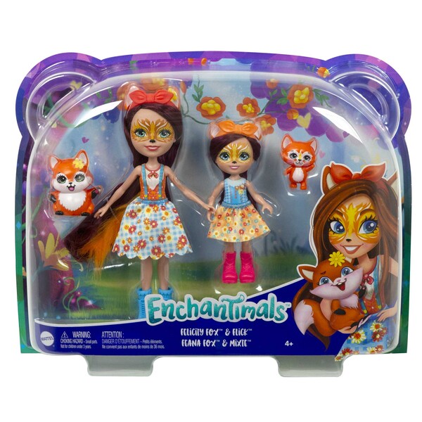 Enchantimals Набор «Кукла Фелисити Фокс и младшая сестра»