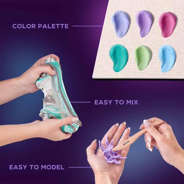DIY Набор для творчества из воздушного пластилина Air Clay «Нежность»