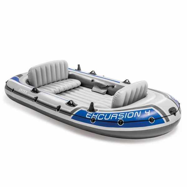 INTEX Надувная лодка “Excursion 4” с веслами и насосом, 315x165x43 см, до 500 кг