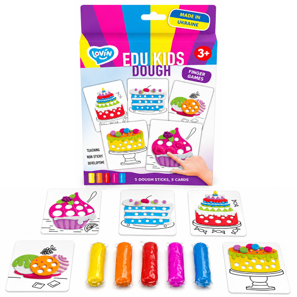 Развивающий набор с тестом для лепки Play dough «Десерты», 5 цветов х 10 г.