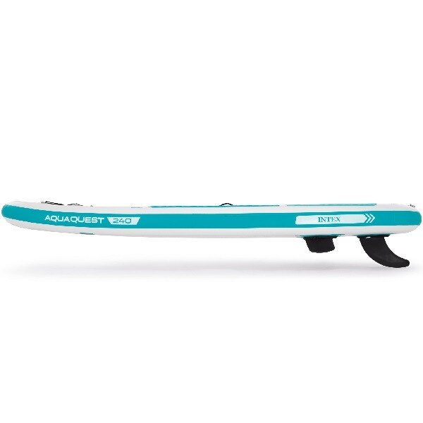 INTEX Доска для сап сёрфинга – SUP-доска «Aqua Quest 240» 244x76x13 см, насос, весло, сумка, 8+, до 90 кг