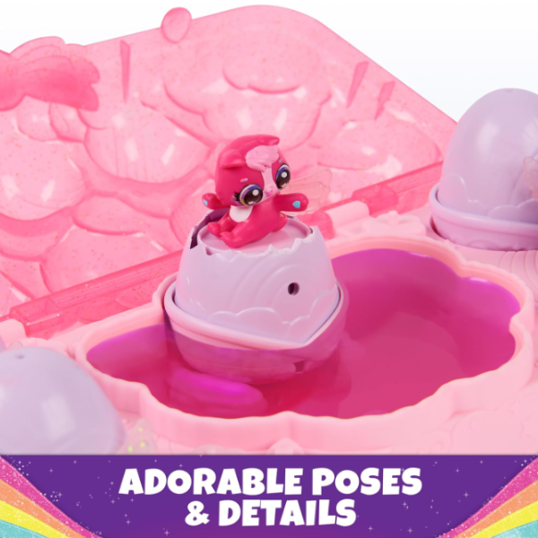 Радужный набор «Rainbow Splash» с мини-фигурками и аксессуарами, Hatchimals Alive