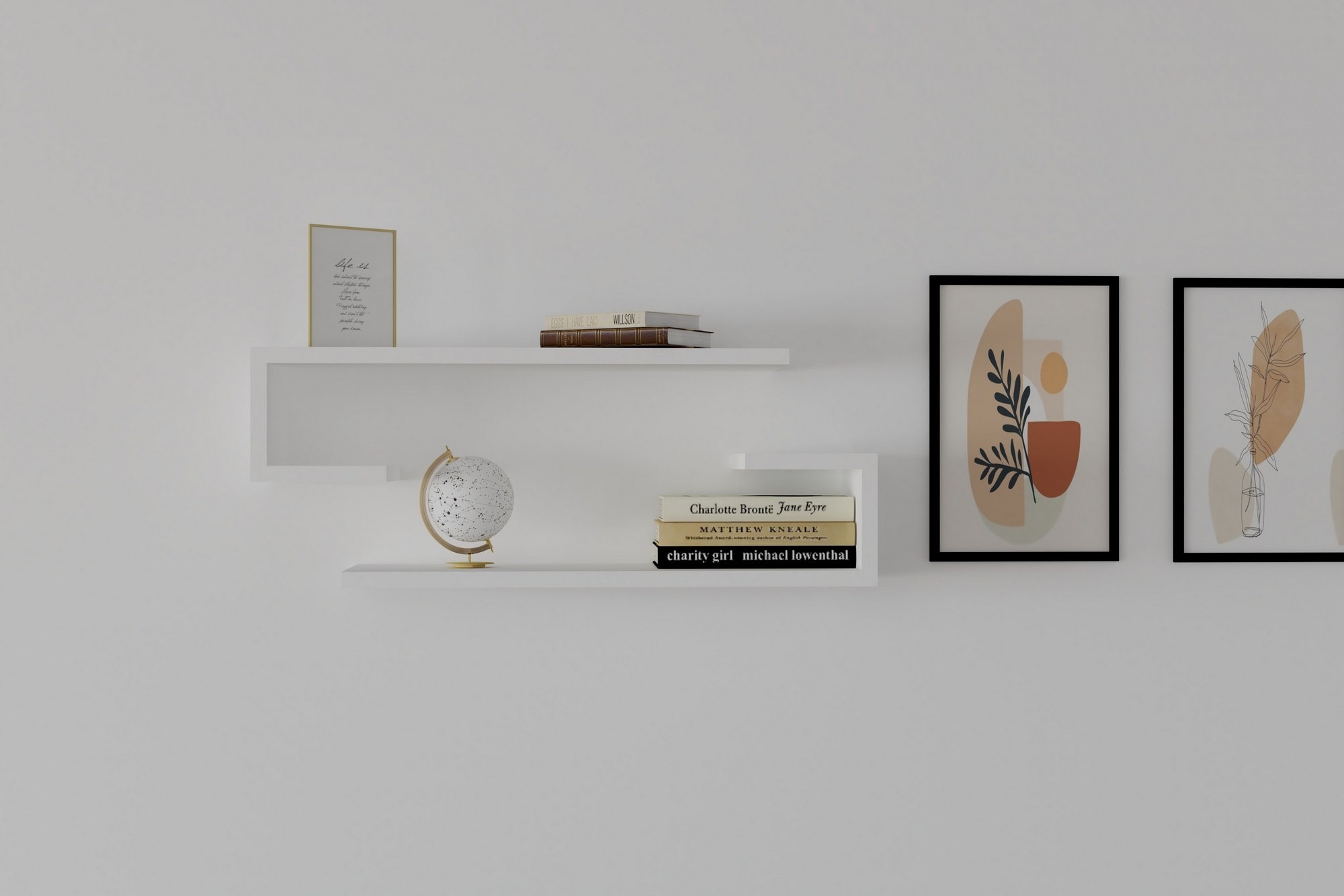 Комплект навесных полок Hanah Home Eldo White