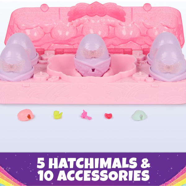 Радужный набор «Rainbow Splash» с мини-фигурками и аксессуарами, Hatchimals Alive