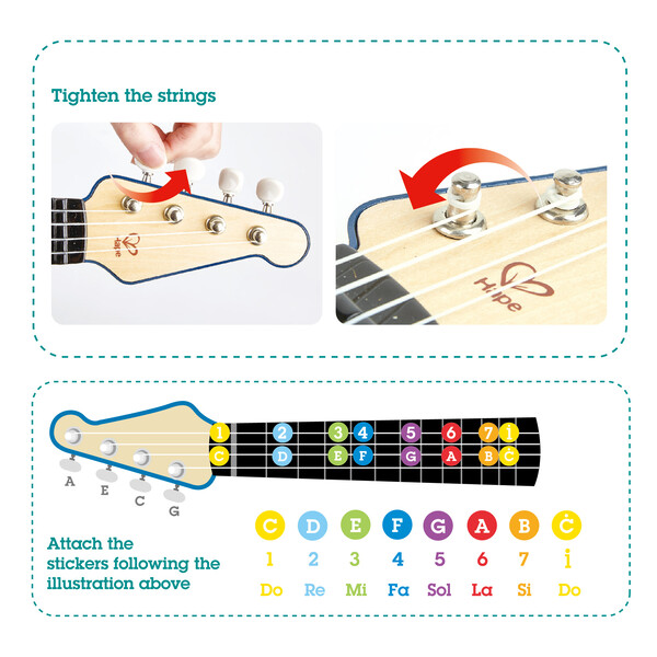 Детская гитара Hape UKULELE-BLUE