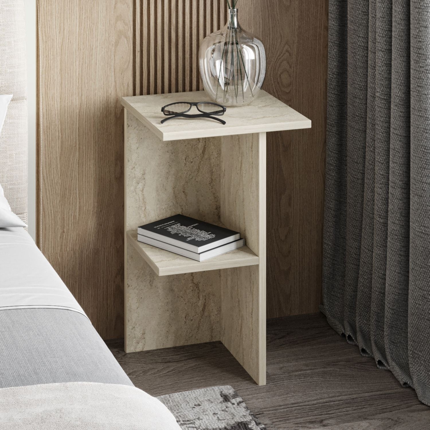 Прикроватная тумба Hanah Home Leray Travertine