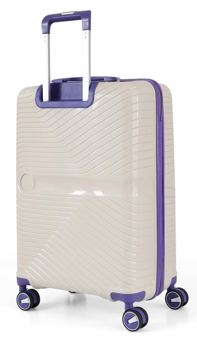 Чемодан CCS 5239 S White/Purple