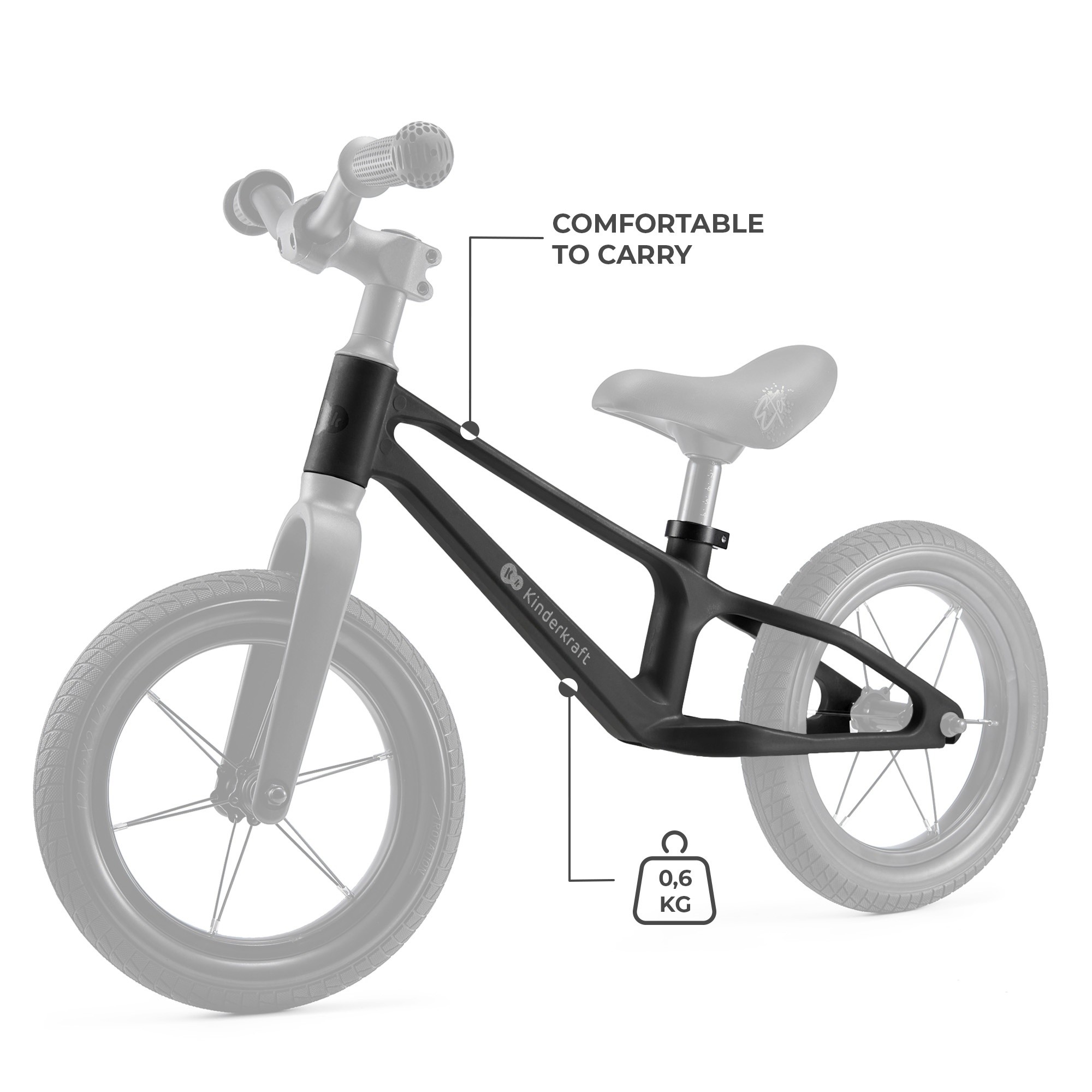 Беговел Kinderkraft Enter Black (KRETER00BLK0000)