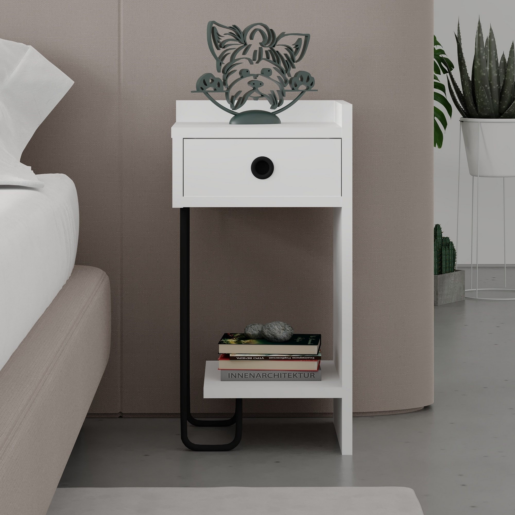 Прикроватная тумба Hanah Home Sirius Right White