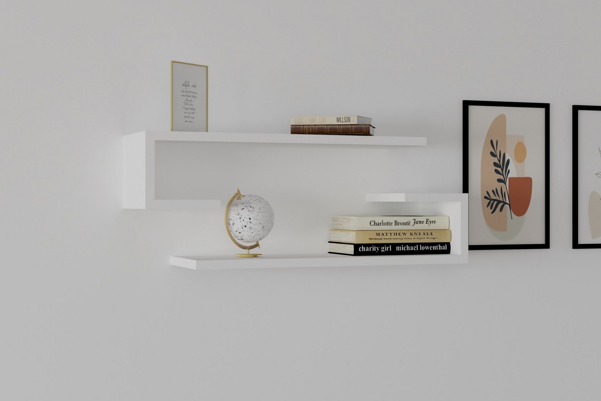Комплект навесных полок Hanah Home Eldo White