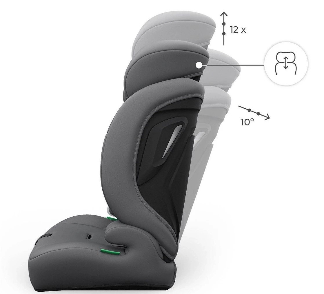 Детское автокресло Kinderkraft Comfort UP 2 PLUS i-Size Grey (KCCOUP02GRYPL00)