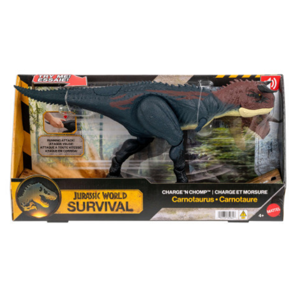 Интерактивный динозавр Jurassic World «Карнотавр: Беги и Кусай»