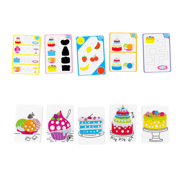 Развивающий набор с тестом для лепки Play dough «Десерты», 5 цветов х 10 г.