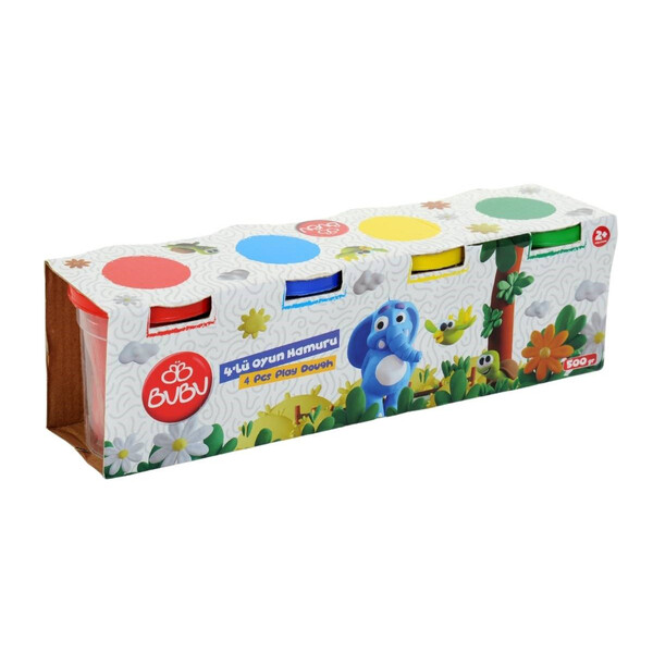 Тесто для лепки PLAY DOUGH в баночках, 4 х 125 г