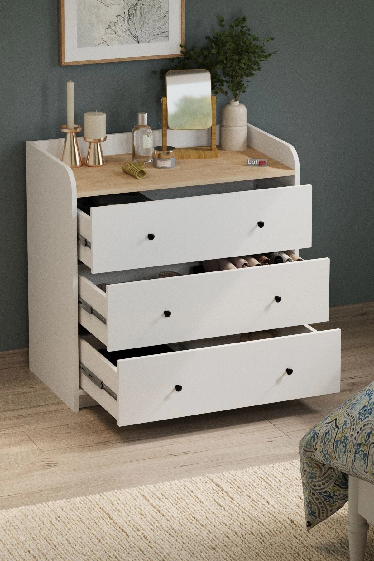 Комод Bofigo 12-50-41 Sapphire Oak/White