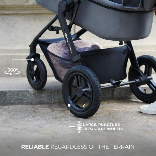 Коляска Kinderkraft Moov 3in1 2 Air Pure Black (KSMOOV02BLK0000)