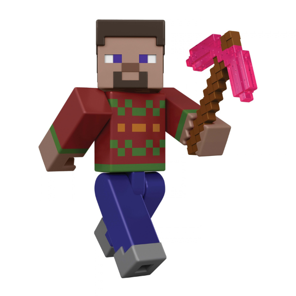 Адвент-календарь Minecraft с 3 фигурками и аксессуарами